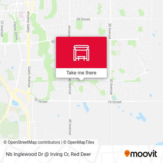 Nb Inglewood Dr  @ Irving Cr map