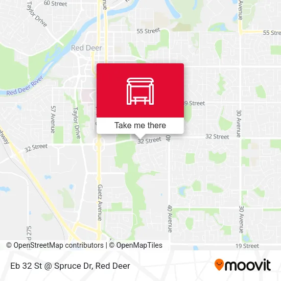Eb 32 St @ Spruce Dr map