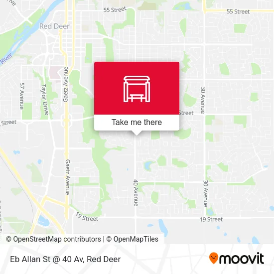 Eb Allan St @ 40 Av map