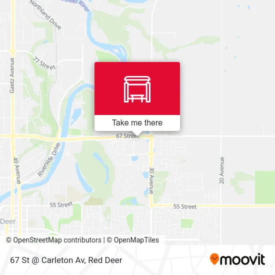 67 St @ Carleton Av map