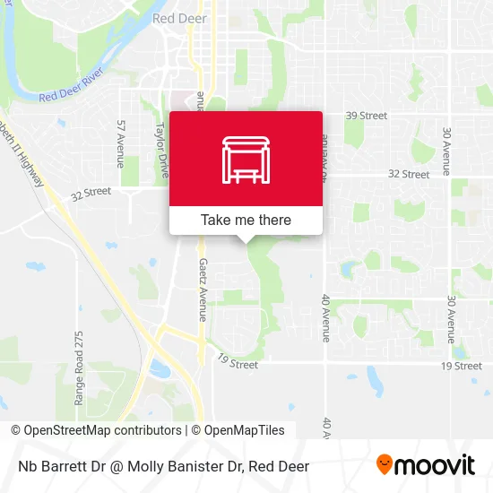 Nb Barrett Dr @ Molly Banister Dr map
