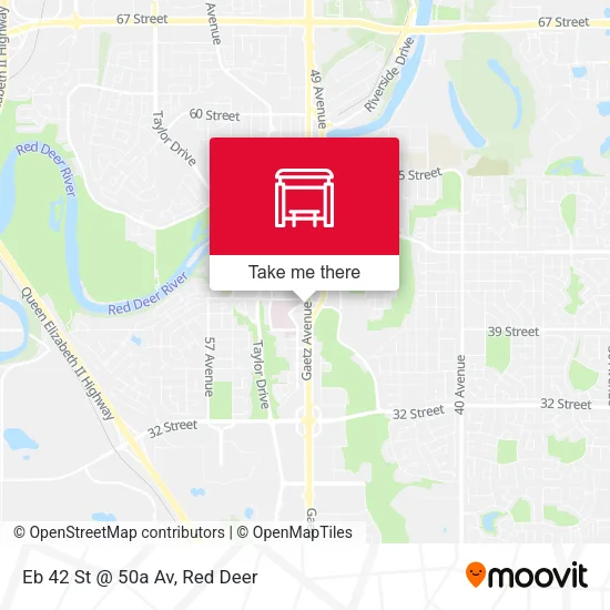 Eb 42 St @ 50a Av map