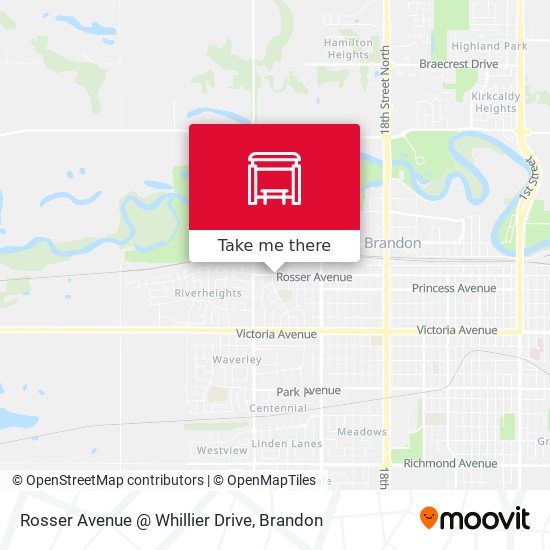 Rosser Avenue @ Whillier Drive map