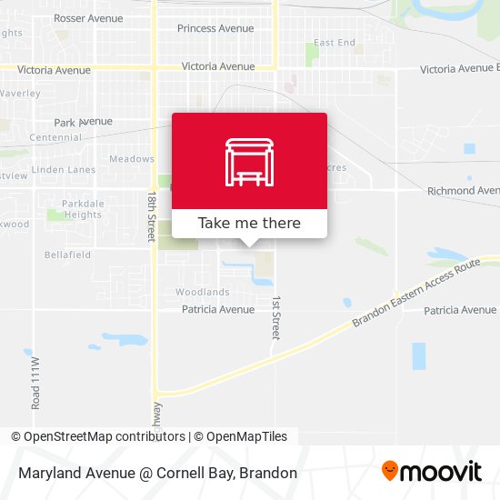 Maryland Avenue @ Cornell Bay map