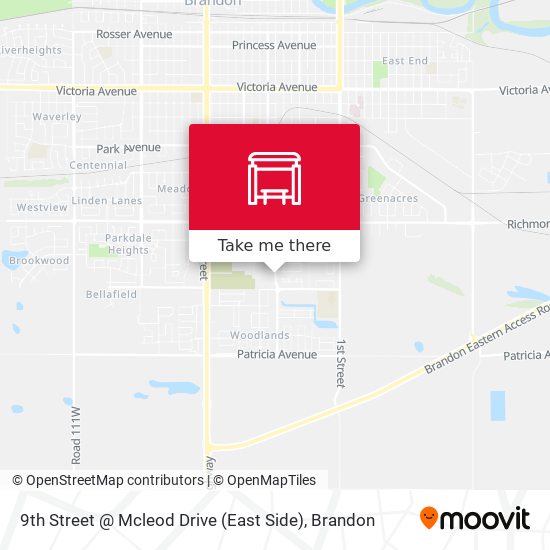 9th Street @ Mcleod Drive (East Side) map