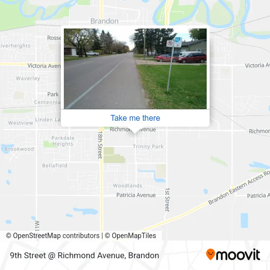 9th Street @ Richmond Avenue map