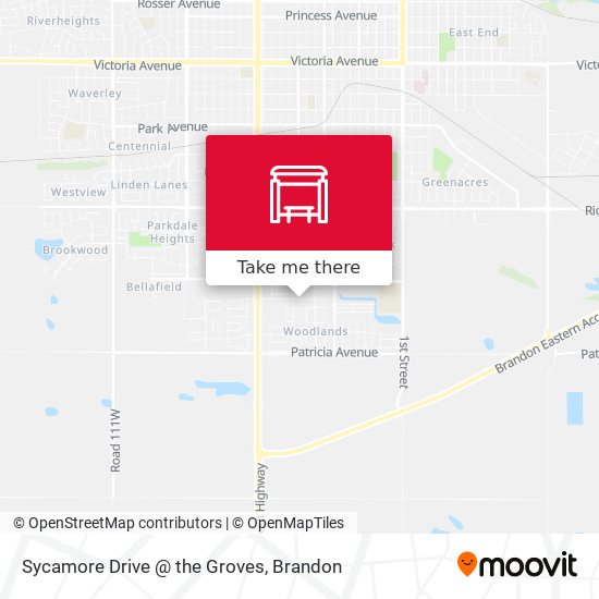 Sycamore Drive @ the Groves map