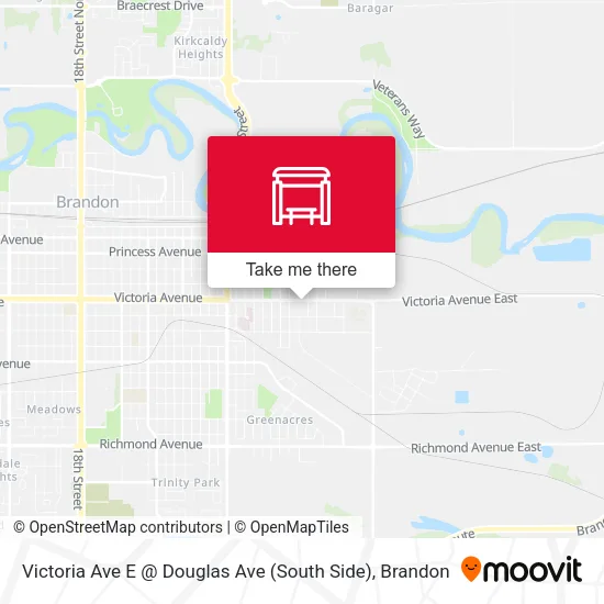 Victoria Ave E @ Douglas Ave (South Side) map
