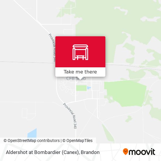 Aldershot at Bombardier (Canex) map