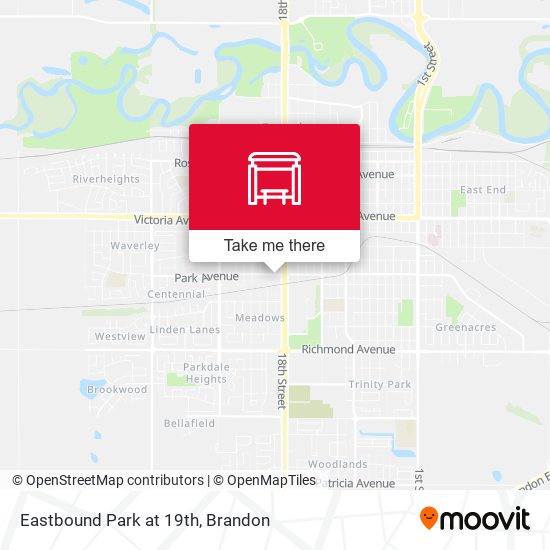 Eastbound Park at 19th map