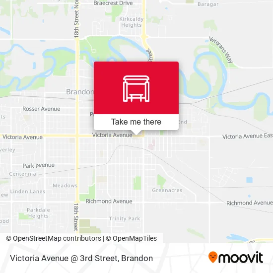 Victoria Avenue @ 3rd Street map