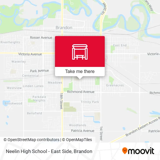 Neelin High School - East Side map
