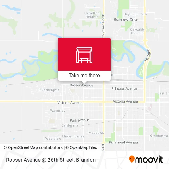 Rosser Avenue @ 26th Street map