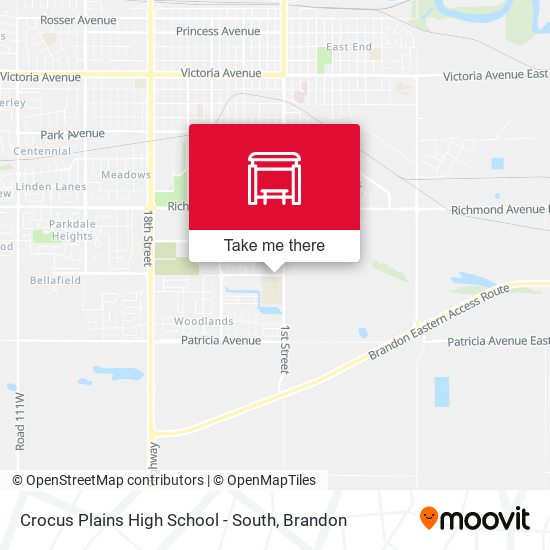 Crocus Plains High School - South map
