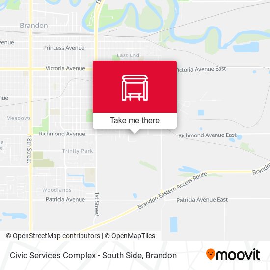 Civic Services Complex - South Side map