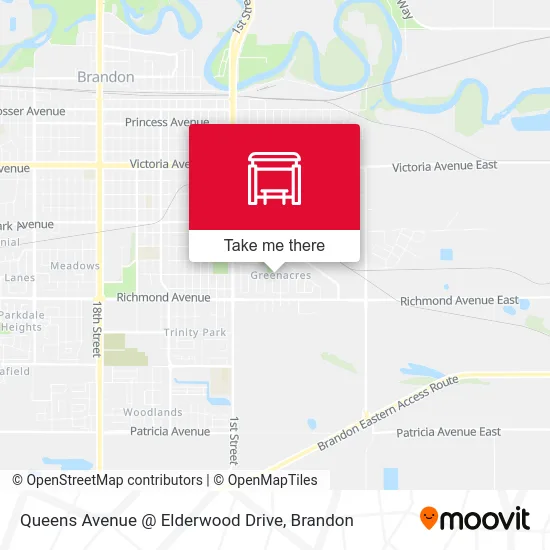 Queens Avenue @ Elderwood Drive map