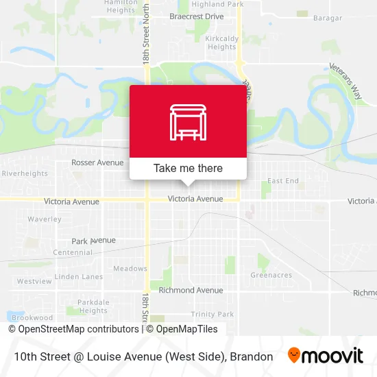 10th Street @ Louise Avenue (West Side) map