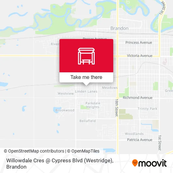 Willowdale Cres @ Cypress Blvd (Westridge) map