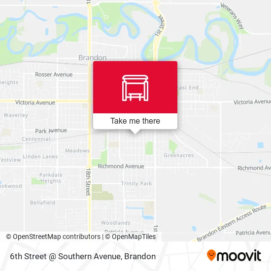 6th Street @ Southern Avenue map