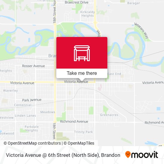 Victoria Avenue @ 6th Street (North Side) map