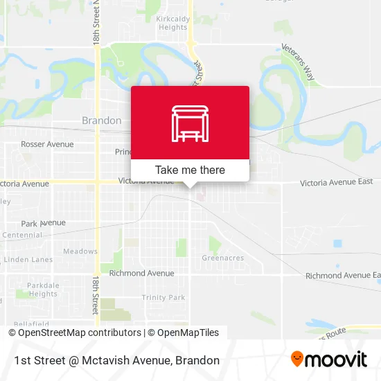 1st Street @ Mctavish Avenue map