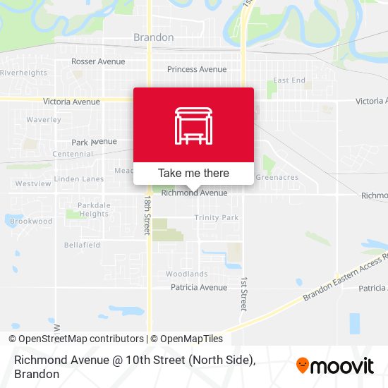 Richmond Avenue @ 10th Street (North Side) map