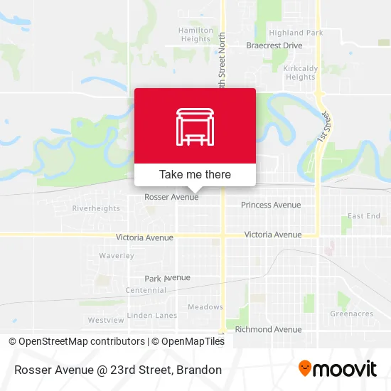 Rosser Avenue @ 23rd Street map