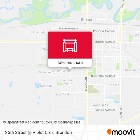 26th Street @ Violet Cres map