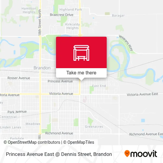 Princess Avenue East @ Dennis Street map