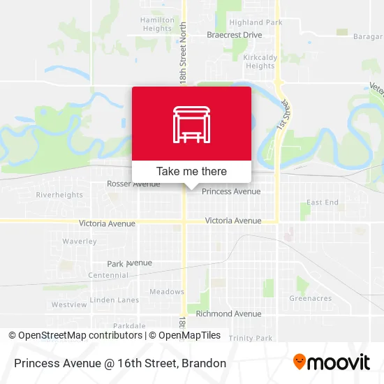 Princess Avenue @ 16th Street map