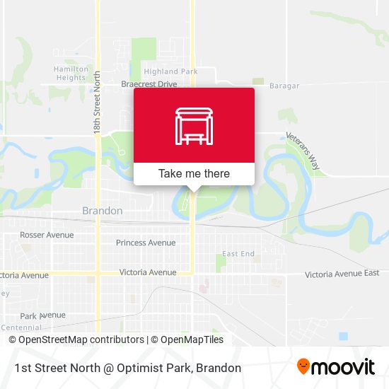 1st Street North @ Optimist Park map