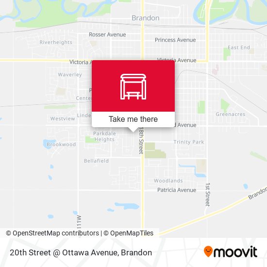 20th Street @ Ottawa Avenue map