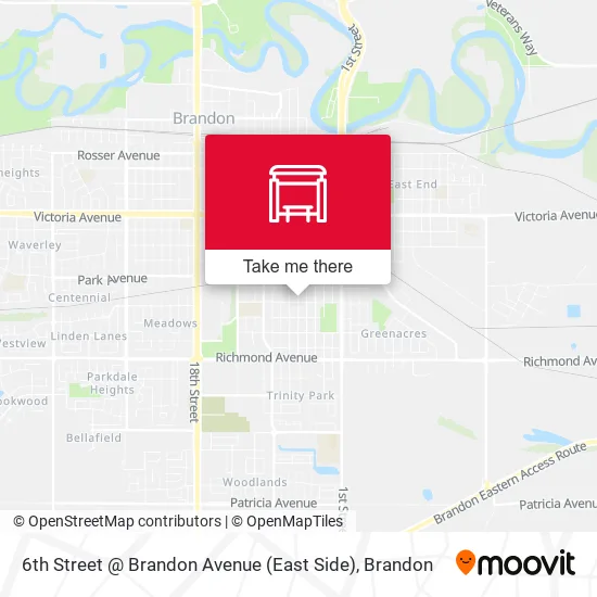 6th Street @ Brandon Avenue (East Side) map