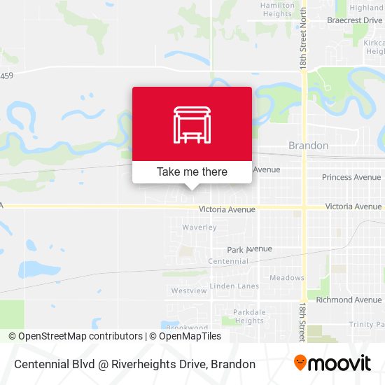 Centennial Blvd @ Riverheights Drive map