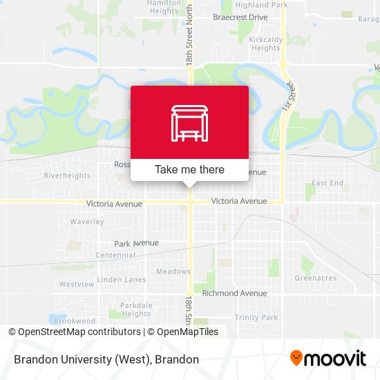 Brandon University (West) map