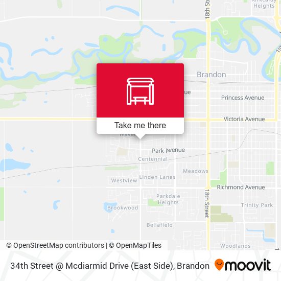 34th Street @ Mcdiarmid Drive (East Side) map