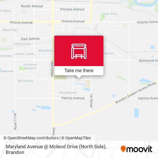 Maryland Avenue @ Mcleod Drive (North Side) map