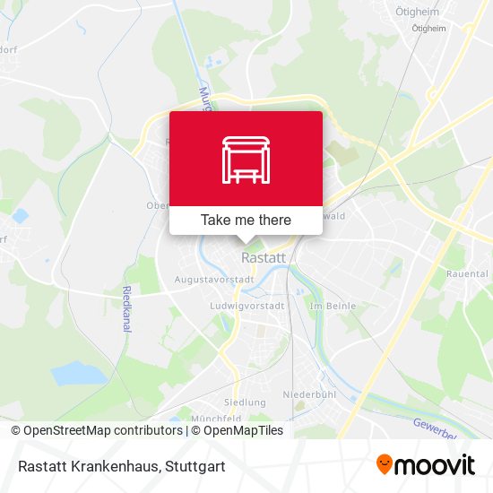 Rastatt Krankenhaus map
