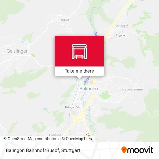 Balingen Bahnhof/Busbf map