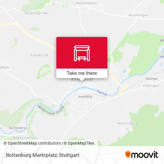 Rottenburg Marktplatz map