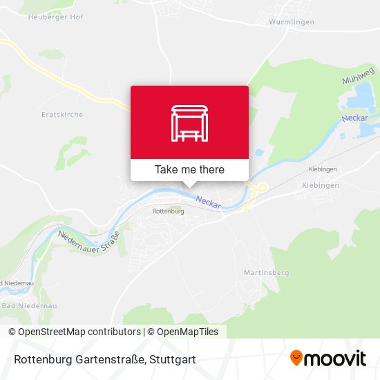 Rottenburg Gartenstraße map