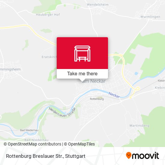 Rottenburg Breslauer Str. map
