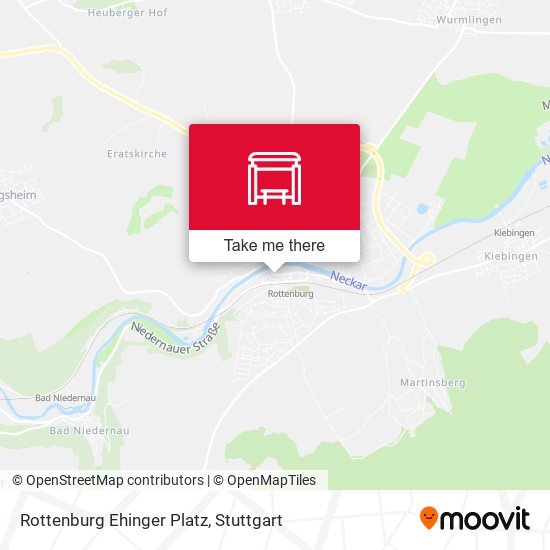 Rottenburg Ehinger Platz map
