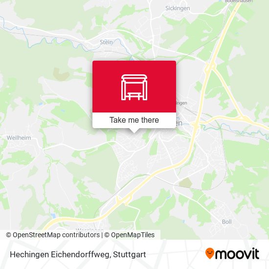 Карта Hechingen Eichendorffweg