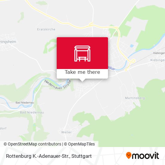 Rottenburg K.-Adenauer-Str. map