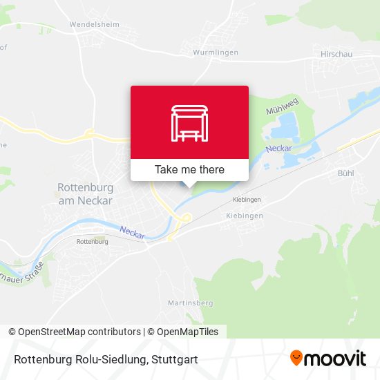 Rottenburg Rolu-Siedlung map