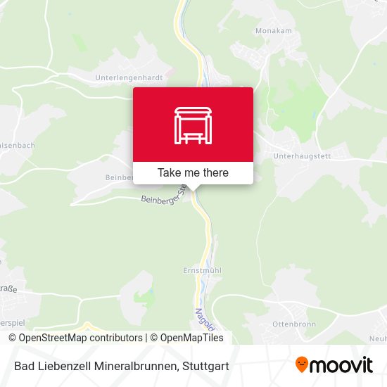 Bad Liebenzell Mineralbrunnen map
