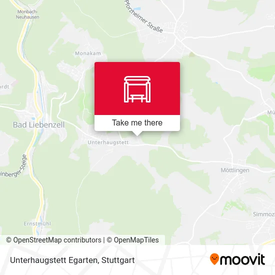 Карта Unterhaugstett Egarten