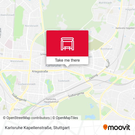 Karlsruhe Kapellenstraße map