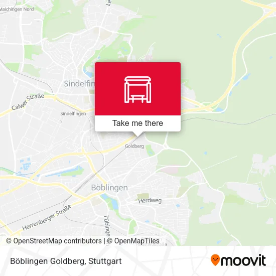 Карта Böblingen Goldberg